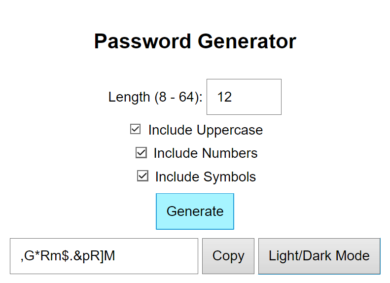 Password Generator