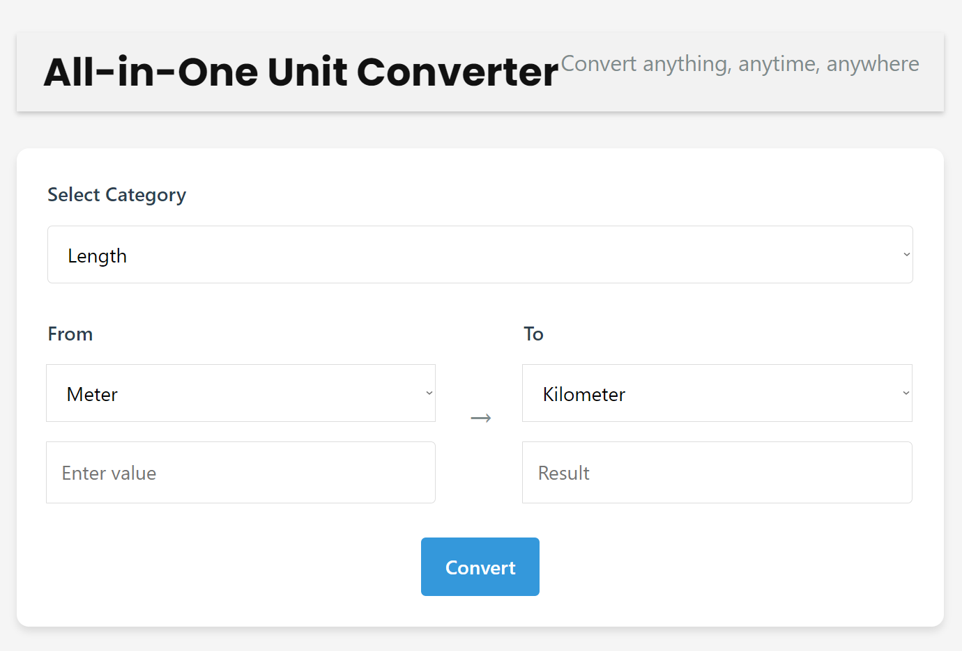 All-in-One Unit Converter